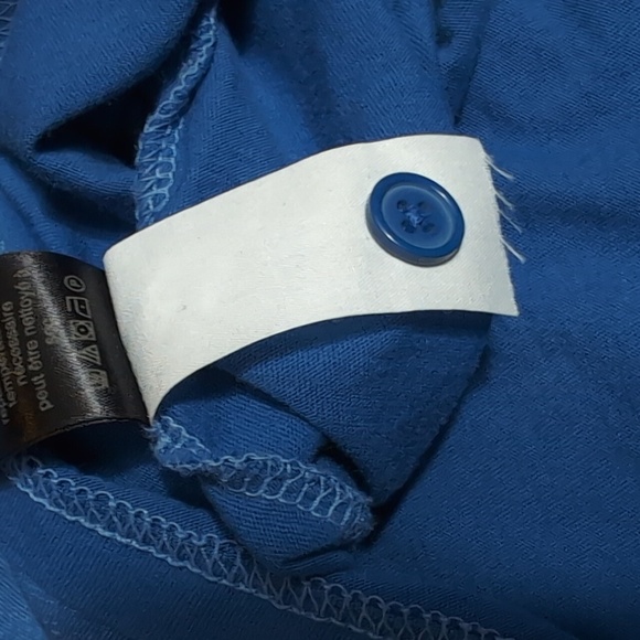 ✌️ John Varvatos Burnout Peace Polo ✌️ Size XL In Blue - Picture 7 of 11